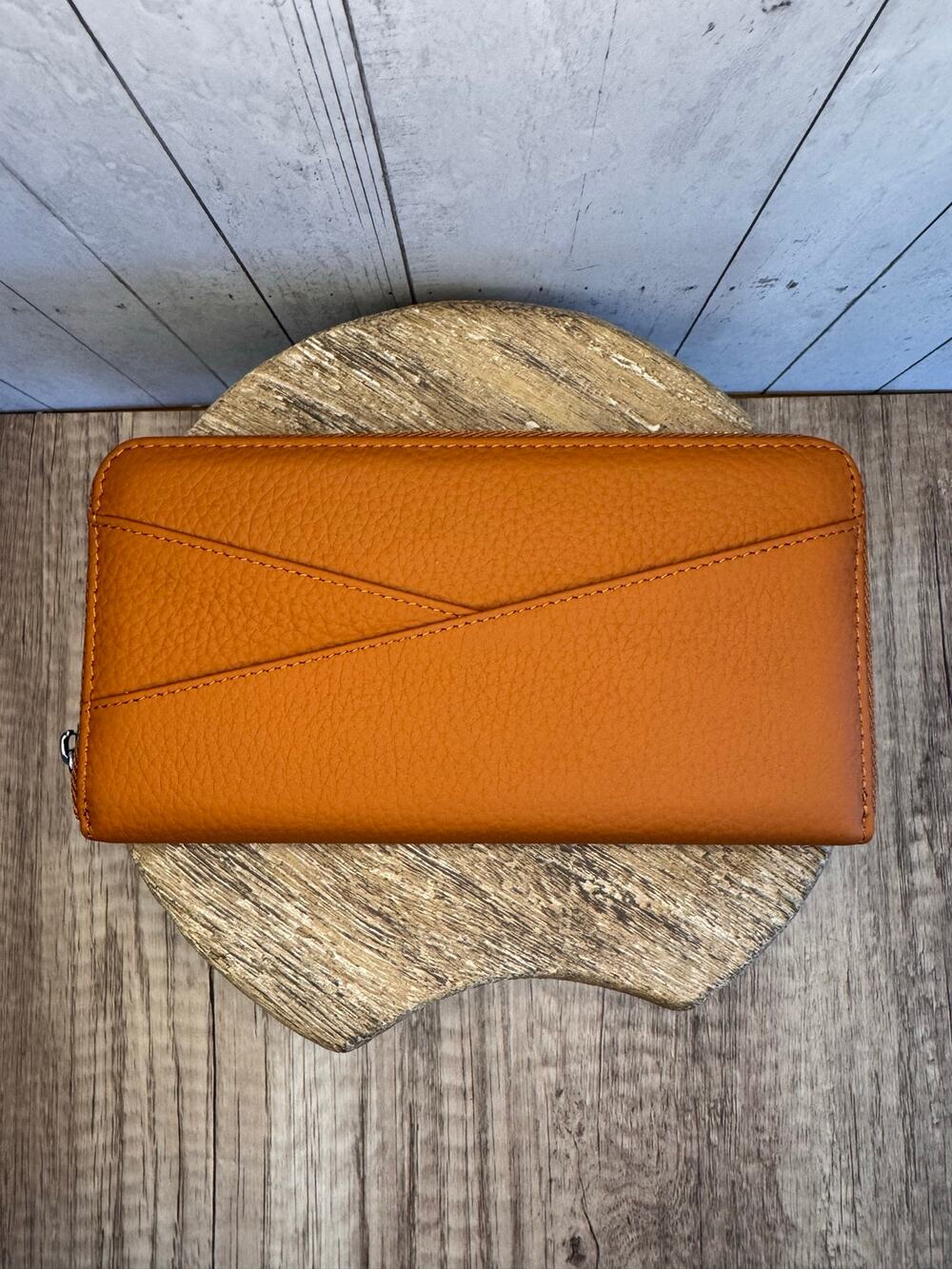 Brown Wallet Criss Cross Pocket Purse Bag Wallet Neutral Wallet